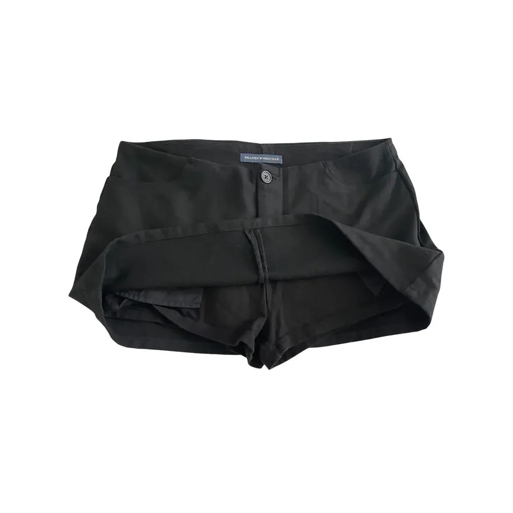 Brandy Melville Black Low Rise Mini Skort - One Size